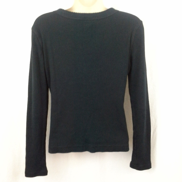 Loft womens sweater Size M Black Cardigan - Picture 5 of 8